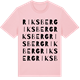 Pink Cotton t-shirt med Riksberg ordlek t-shirt