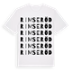 Rimseröd ordlek t-shirt
