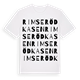 Rimserödkasen ordlek t-shirt