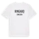 White t-shirt med Ringabo i Sverige t-shirt