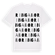 White t-shirt med Ringabo ordlek t-shirt