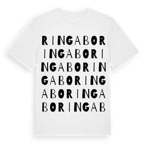 Ringabo ordlek t-shirt – ekologisk bomull t-shirt från Pinshirt