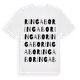 White t-shirt med Ringabo ordlek t-shirt