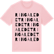 Pink Cotton t-shirt med Ringaledet ordlek t-shirt