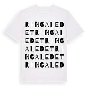 Ringaledet ordlek t-shirt – ekologisk bomull t-shirt från Pinshirt