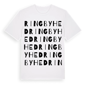 Ringby hed ordlek t-shirt – ekologisk bomull t-shirt från Pinshirt