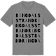 Mid Heather Gray t-shirt med Ringdalsstrand ordlek t-shirt