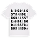 Ringdalsstrand ordlek t-shirt