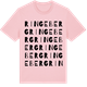 Pink Cotton t-shirt med Ringeberg ordlek t-shirt