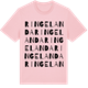 Pink Cotton t-shirt med Ringelanda ordlek t-shirt