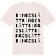 Vintage White t-shirt med Ringeslätt ordlek t-shirt