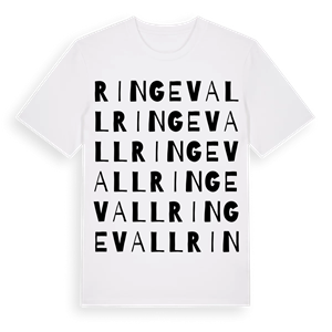 Ringevall ordlek t-shirt – ekologisk bomull t-shirt från Pinshirt