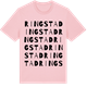 Pink Cotton t-shirt med Ringstad ordlek t-shirt