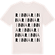 Vintage White t-shirt med Rinna ordlek t-shirt