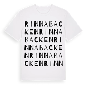 Rinnabacken ordlek t-shirt – ekologisk bomull t-shirt från Pinshirt