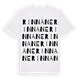 White t-shirt med Rinnane ordlek t-shirt