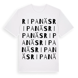 Ripanäs ordlek t-shirt – ekologisk bomull t-shirt från Pinshirt