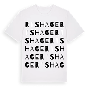 Ris Hage ordlek t-shirt – ekologisk bomull t-shirt från Pinshirt