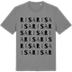 Mid Heather Gray t-shirt med Risa ordlek t-shirt