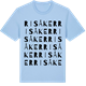Blue Soul t-shirt med Risåker ordlek t-shirt