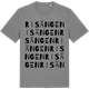 Mid Heather Gray t-shirt med Risängen ordlek t-shirt