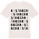 Vintage White t-shirt med Risängen ordlek t-shirt