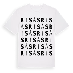 Risås ordlek t-shirt – ekologisk bomull t-shirt från Pinshirt