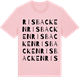 Pink Cotton t-shirt med Risbacken ordlek t-shirt