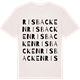 Vintage White t-shirt med Risbacken ordlek t-shirt