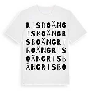 Risboäng ordlek t-shirt – ekologisk bomull t-shirt från Pinshirt