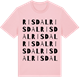 Pink Cotton t-shirt med Risdal ordlek t-shirt