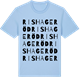 Blue Soul t-shirt med Rishageröd ordlek t-shirt