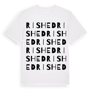 Rished ordlek t-shirt – ekologisk bomull t-shirt från Pinshirt