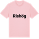 Pink Cotton t-shirt med Rishög fetstil t-shirt