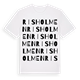 White t-shirt med Risholmen ordlek t-shirt