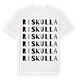 White t-shirt med Riskulla ordlek t-shirt