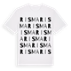 White t-shirt med Risma ordlek t-shirt