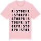 Pink Cotton t-shirt med Ristorp ordlek t-shirt