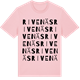 Pink Cotton t-shirt med Rivenäs ordlek t-shirt