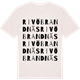 Vintage White t-shirt med Rivö Brandnäs ordlek t-shirt
