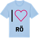 Blue Soul t-shirt med Jag älskar Rö t-shirt stort tryck