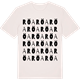 Vintage White t-shirt med Röa ordlek t-shirt