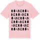 Pink Cotton t-shirt med Röane ordlek t-shirt