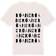 Vintage White t-shirt med Röane ordlek t-shirt