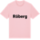 Pink Cotton t-shirt med Röberg fetstil t-shirt