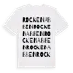 White t-shirt med Rockenabben ordlek t-shirt