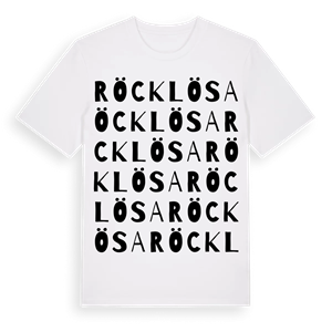 Röcklösa ordlek t-shirt – ekologisk bomull t-shirt från Pinshirt