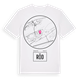White t-shirt med Röd t-shirt