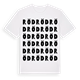 Röd ordlek t-shirt
