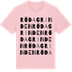 Pink Cotton t-shirt med Röda Grinden ordlek t-shirt